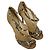 Décolleté Jimmy Choo con accenti in mesh in scamosciato beige Stampa python - vista 5