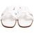 Sandalias Oran Logo en piel blanca Hermès Blanco