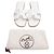 Sandalias Oran Logo en piel blanca Hermès Blanco - vista 2