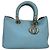 Tote Diorissimo Large in pelle azzurro chiaro Dior Marrone Rosa
