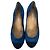 Timeless Ballerine Chanel Cap Toe Chain in scamosciato blu Blu chiaro - vista 5