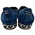 Timeless Ballerine Chanel Cap Toe Chain in scamosciato blu Blu chiaro - vista 7