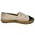 Timeless Ballerine espadrilles Chanel CC in pelle di agnello nude Marrone Carne