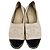 Timeless Ballerine espadrilles Chanel CC in pelle di agnello nude Marrone Carne - vista 2