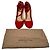 Décolleté con punta tonda e cinturini Gianvito Rossi in scamosciato rosso - vista 12