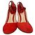 Décolleté con punta tonda e cinturini Gianvito Rossi in scamosciato rosso - vista 2