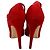 Décolleté con punta tonda e cinturini Gianvito Rossi in scamosciato rosso - vista 6