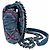 Mini borsa a tracolla Chanel Coco Beach in cotone blu - vista 11