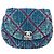 Mini borsa a tracolla Chanel Coco Beach in cotone blu - vista 3