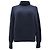 Brunello Cucinelli Rollkragenpullover aus geripptem Cashmere in Navy Blue Blau Marineblau
