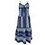 Abito midi senza maniche a righe Ralph Lauren in lino blu Blu chiaro