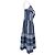 Abito midi senza maniche a righe Ralph Lauren in lino blu Blu chiaro - vista 2