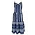 Abito midi senza maniche a righe Ralph Lauren in lino blu Blu chiaro - vista 3