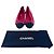 Timeless Ballerine Chanel con logo Interlocking CC in tweed rosa - vista 15