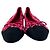 Timeless Ballerine Chanel con logo Interlocking CC in tweed rosa - vista 2