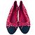 Timeless Ballerine Chanel con logo Interlocking CC in tweed rosa - vista 3