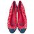 Timeless Ballerine Chanel con logo Interlocking CC in tweed rosa - vista 4