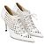Mule con tacco alto con lacci in pelle bianca Versace Bianco Crudo - vista 2