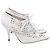 Mule con tacco alto con lacci in pelle bianca Versace Bianco Crudo - vista 3