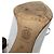 Mule con tacco alto con lacci in pelle bianca Versace Bianco Crudo - vista 7