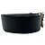 Timeless Cinturón Chanel de cuero negro con hebilla CC adornada con perlas falsas - vista 4