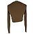 Enges better Cropped-Pullover von Prada aus brauner Seide - Ansicht 14