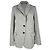 Blazer de botonadura sencilla Brunello Cucinelli en cachemira gris