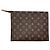 Beauty case Louis Vuitton in Toile Monogram e Pelle Marrone - vista 3