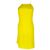 Ärmelloses Ralph Lauren Mini-Kleid aus gelbem Polyester