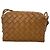 Mini borsa a tracolla Loop di Bottega Veneta in agnello marrone - vista 6