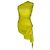 Abito maxi Second Skin arricciato in viscosa gialla Alaïa Giallo