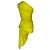 Abito maxi Second Skin arricciato in viscosa gialla Alaïa Giallo - vista 3