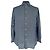 Camicia in tweed con bottoni Giorgio Armani Le Collezioni in cotone blu navy