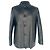 Prada Button-Down Jacket in Black Leather