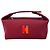 Borsa Hermès Small Toile Bride-A-Brac in tela bordeaux Rosso Bordò