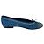 Timeless Chanel CC Interlocking Logo gesteppte Ballerinas in Blue Denim Blau