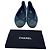 Timeless Chanel CC Interlocking Logo gesteppte Ballerinas in Blue Denim Blau - Ansicht 15