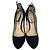 Prada Ankle Strap Platform Pumps in Black Suede - view 3