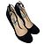 Prada Ankle Strap Platform Pumps in Black Suede - view 5
