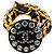 Timeless Cintura a catena Chanel 1995 CC con strass e pelle nera Nero - vista 6