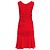 Vestido midi drapeado Dolce & Gabbana en seda roja - vista 3