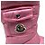 Moncler Gaia Pocket Mid Boots in Pink Polyamide - view 9