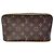 Beauty case Louis Vuitton in Toile Monogram e Pelle Marrone - vista 4