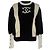 Chanel 21A Metiers D'Art Runway Pullover aus schwarzer Wolle