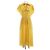 Céline Abito in seta Celine 2R47B966H Bianco Giallo