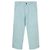 Dior Pantaloni dritti ricamati blu turchese per bambini Bianco