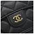 Timeless Cartera tríptico de piel de becerro granulado negro Chanel - vista 12