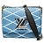Bolso de hombro con cadena Louis Vuitton Epi Maltage Twist PM Blanco Azul