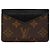 Louis Vuitton Monogram Macassar Card Holder Brown Black