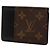 Louis Vuitton Monogram Macassar Card Holder Brown Black - view 2
